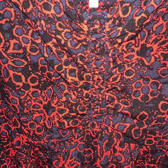 NWT Free People Tabitha Mini Dress Black Combo Red Sze Women Large Casual Eyelet - Picture 7 of 14